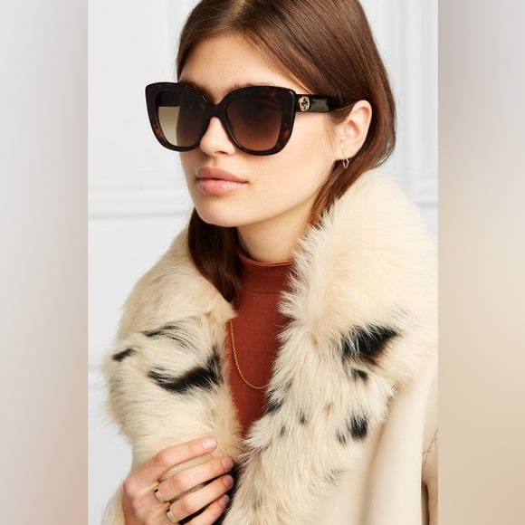 GUCCI GG0327S 52 002 Oversized Cat-eye
Sunglasses - Picture 1 of 15